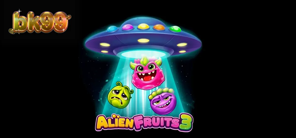 Alien Fruits 3 স্লট গেমের রঙিন মহাজাগতিক ইন্টারফেস
